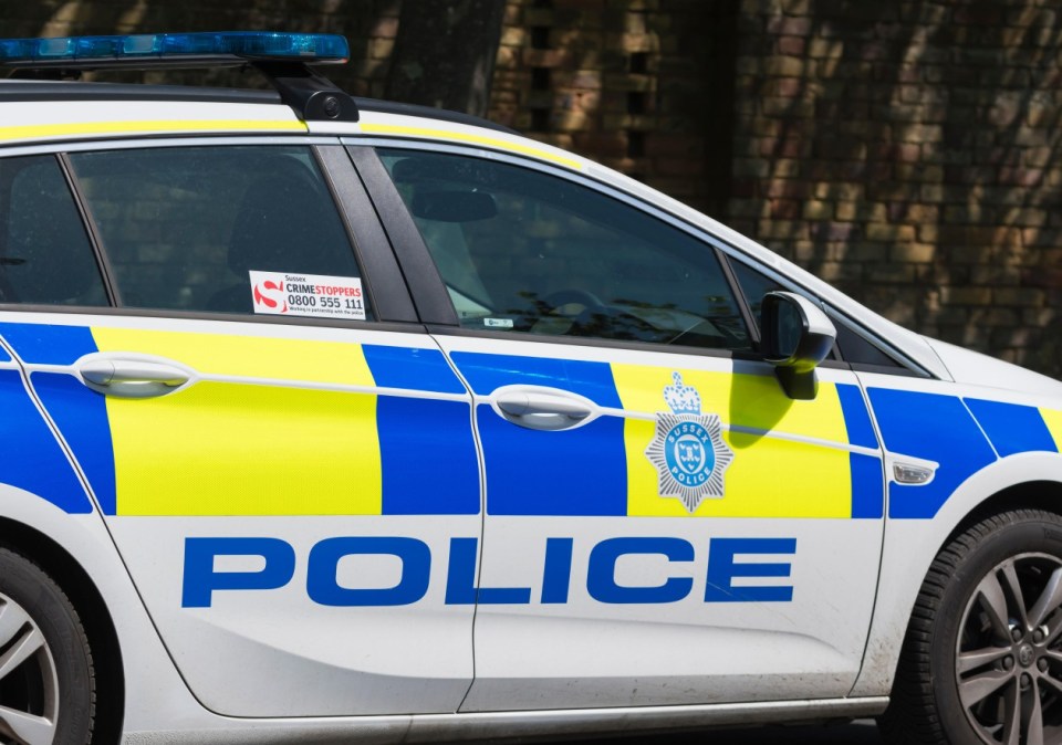 Sussex Police car.