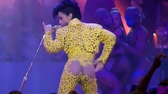 Prince performing at the 1991 MTV Video Music Awards.