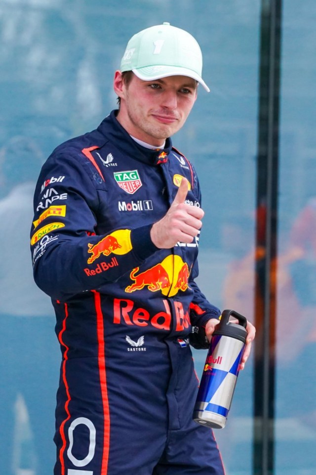 Mandatory Credit: Photo by Debby Wong/ZUMA Press Wire/REX/Shutterstock (15282058b) Max Verstappen (NDL)(1) of Oracle Red Bull Racing gives a thumbs up after winning the Qualifying Round ahead of the 2025 F1 Grand Prix of Miami at Miami International Autodrome. F1 2025: Miami Grand Prix: Qualifiers, Florida, USA - 03 May 2025