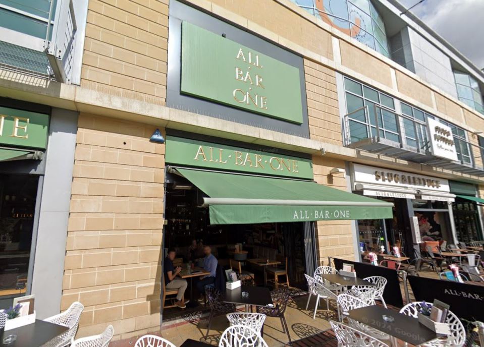 All Bar One pub in Reading.