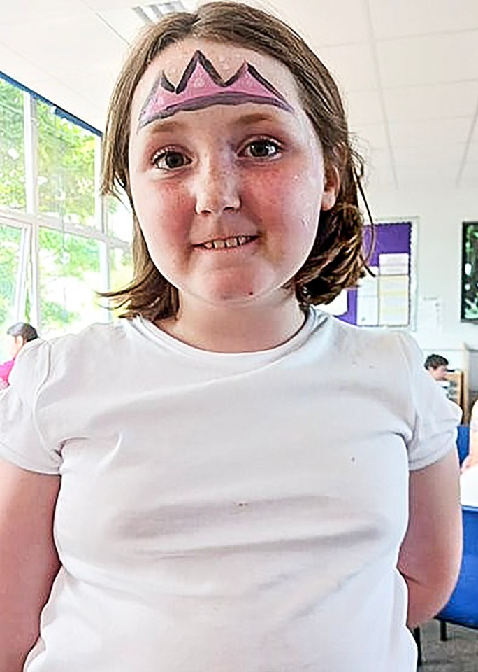 Photo of Minnie Rae Dunn, an eight-year-old girl.