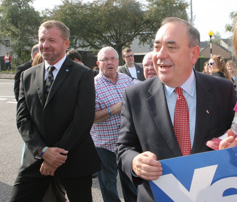 Lee Sansum, Princess Diana's bodyguard, providing security for Alex Salmond.