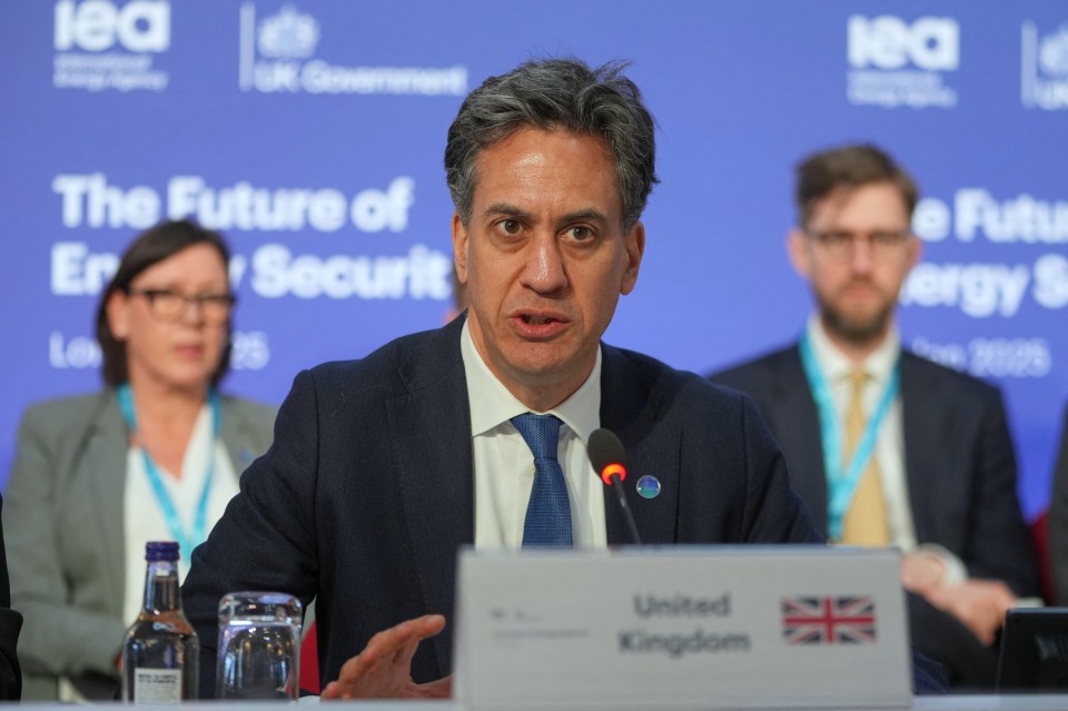 Ed Miliband speaking at the Future of Energy Security Summit.
