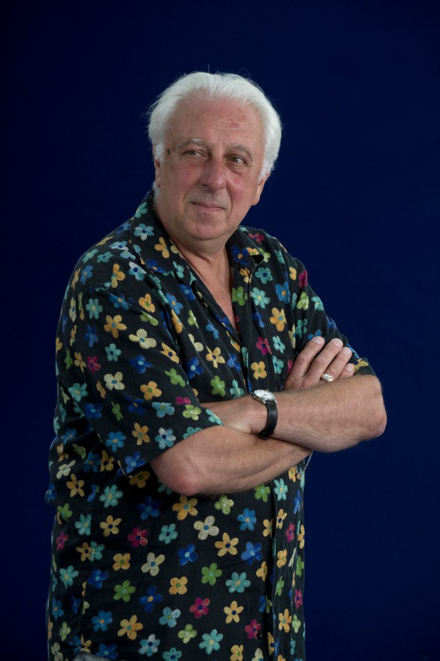 Portrait of Barry Fantoni at the Edinburgh International Book Festival.