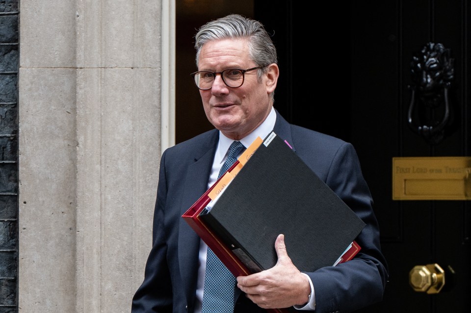Keir Starmer leaving 10 Downing Street.