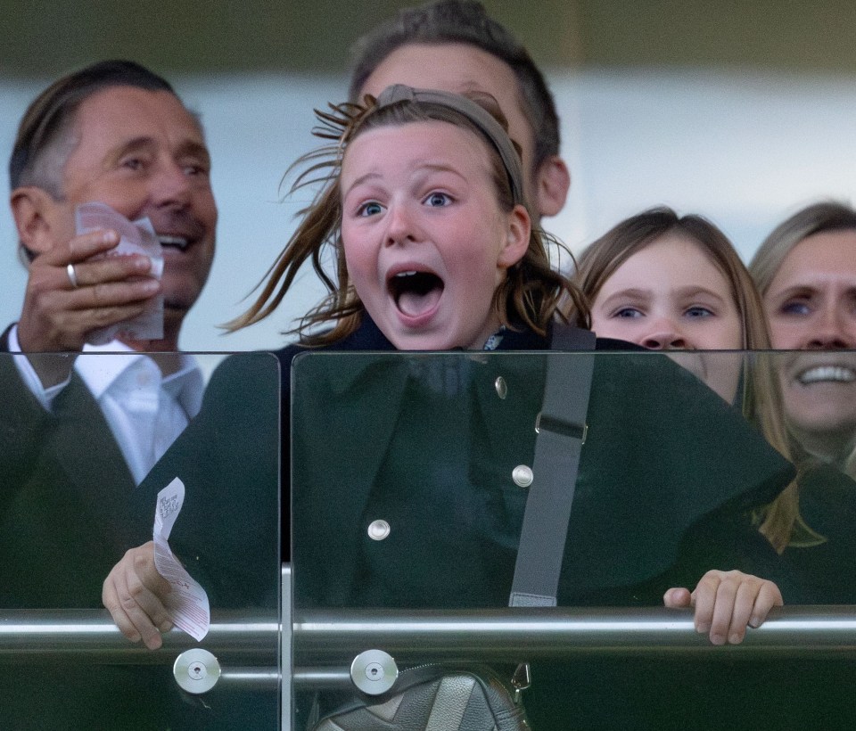 Mia Grace Tindall at a New Year's Day race.