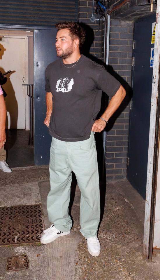 Chris Hughes leaving Colours in Hoxton.