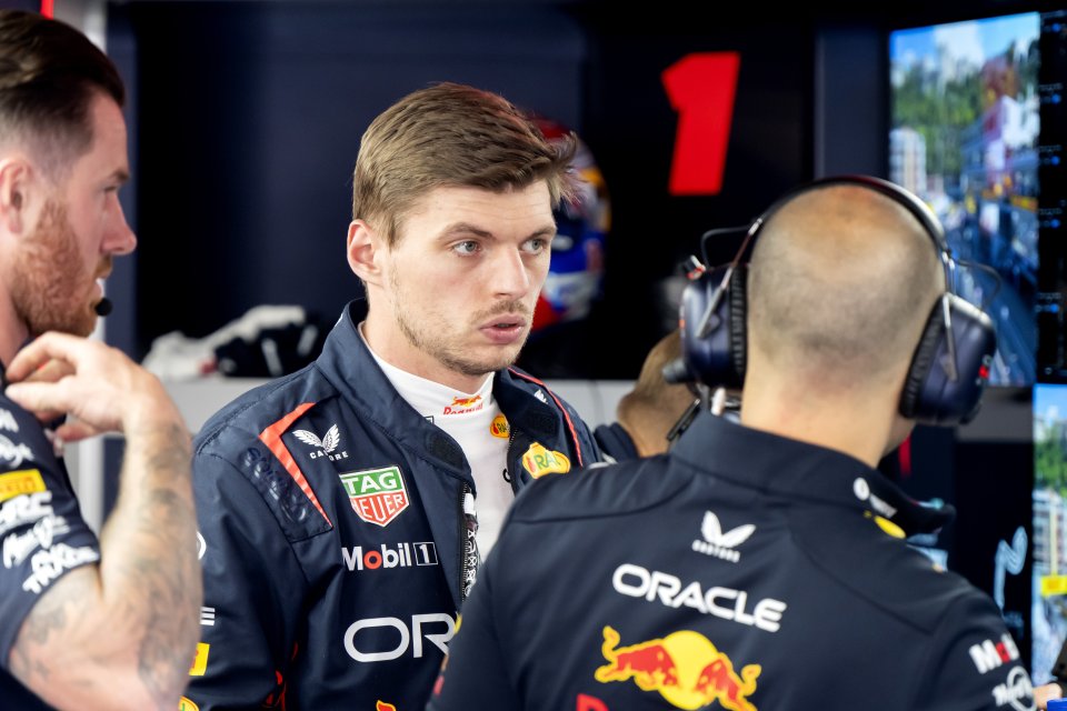 Max Verstappen at the Circuit de Monaco before a practice session.