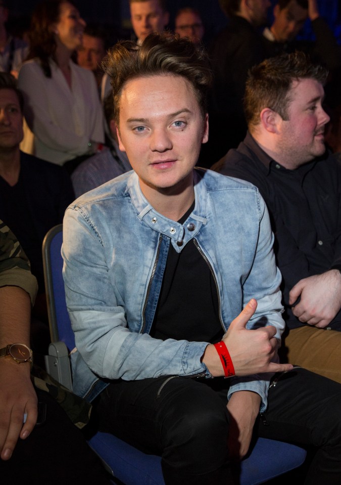 Conor Maynard at the David Haye vs. Tony Bellew fight.