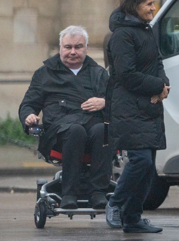 Eamonn Holmes and Katie Alexander arriving at the Louvre in Paris.