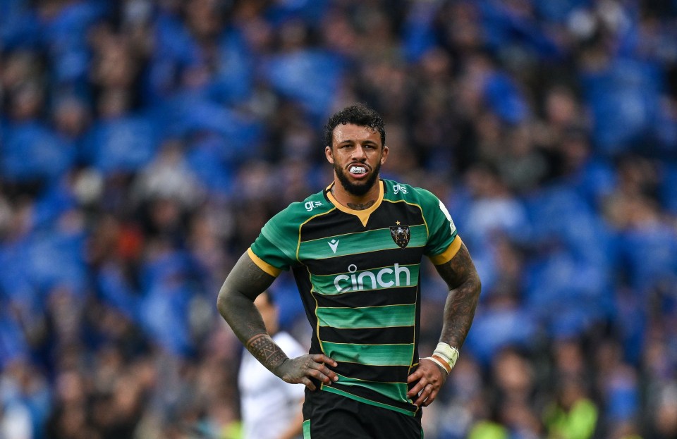 Northampton Saints captain Courtney Lawes after a rugby match.