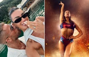 Gladiators star ENGAGED as she shares pics of romantic Corfu proposal