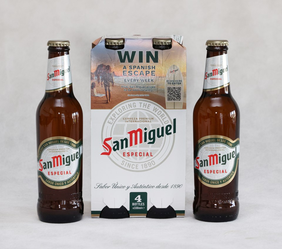12-pack of 330ml San Miguel Especial beer.