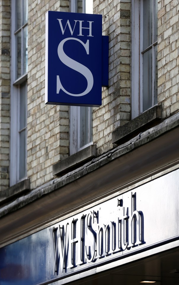 WH Smith shop signage.