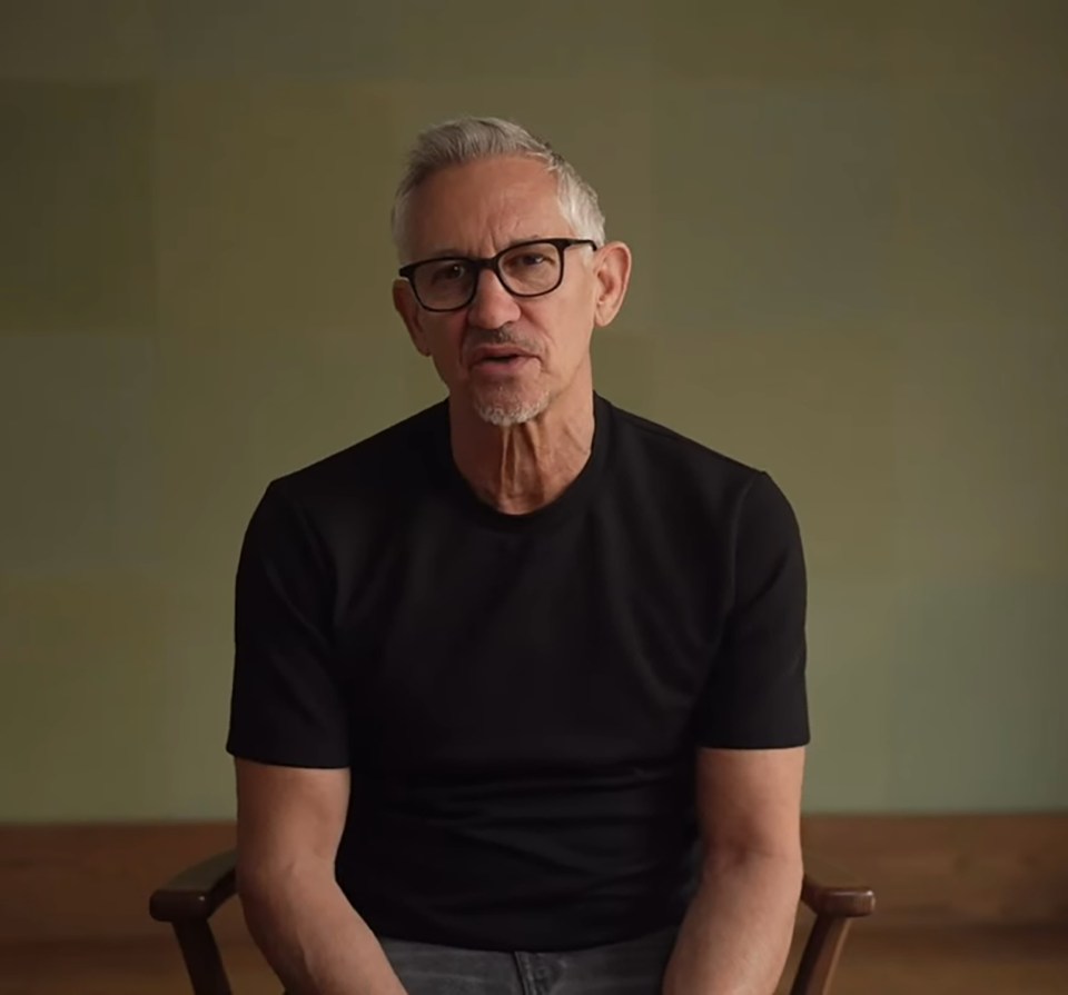 Gary Lineker in a video statement announcing his departure from BBC presenting.