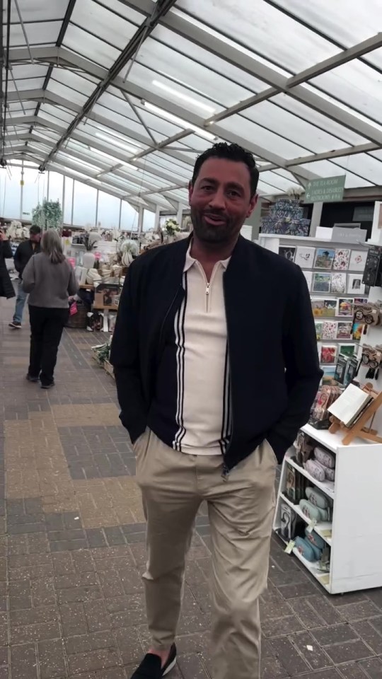 Rami shopping at M&S.