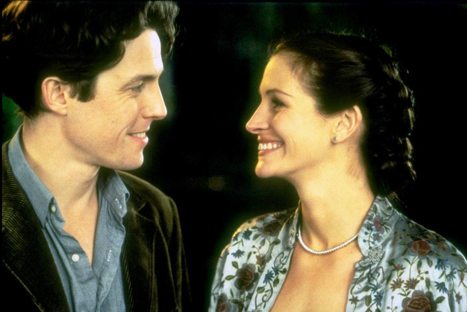 Julia Roberts and Hugh Grant in Notting Hill.