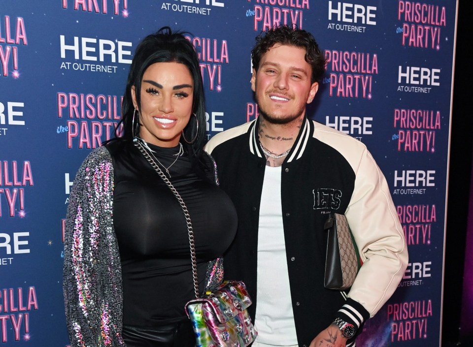 Katie Price and JJ Slater at the press night of Priscilla The Party!
