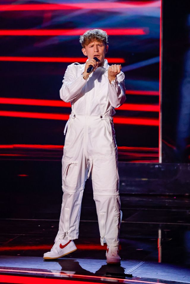 Mickey Callisto performing on Britain's Got Talent.