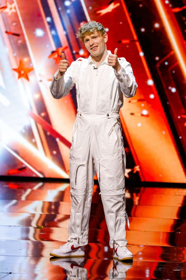 Mickey Callisto on Britain's Got Talent.