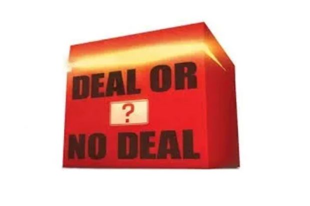 An image collage containing 1 images, Image 1 shows Deal or No Deal box