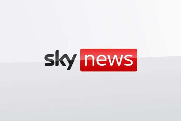 An image collage containing 1 images, Image 1 shows Sky News logo