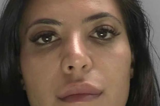 An image collage containing 1 images, Image 1 shows Mugshot of Anita Mirmohammadi