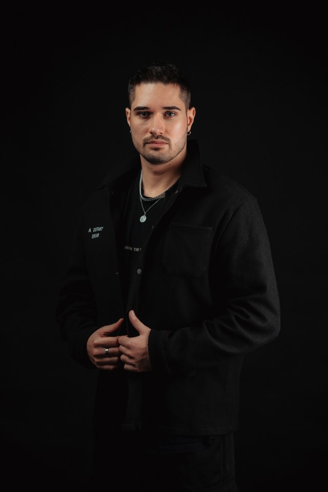 Portrait of AKKI, a rising techno star.