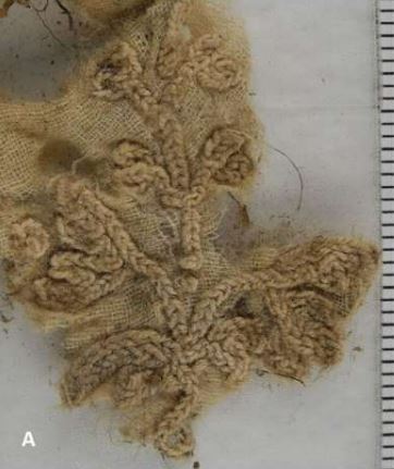 Fragment of embroidered textile.