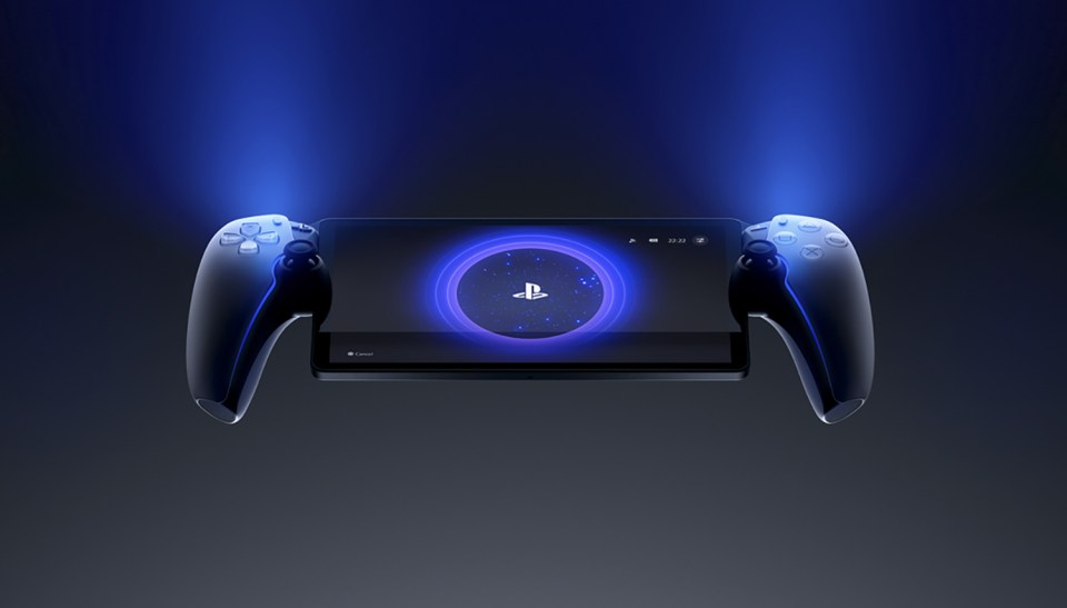 PlayStation Portal handheld gaming device.