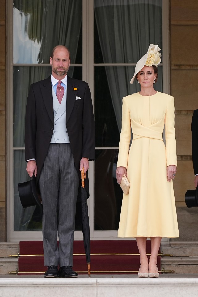 The Prince and Princess of Wales at Buckingham Palace.
