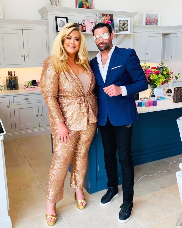Gemma Collins and Rami Hawash posing for a photo.