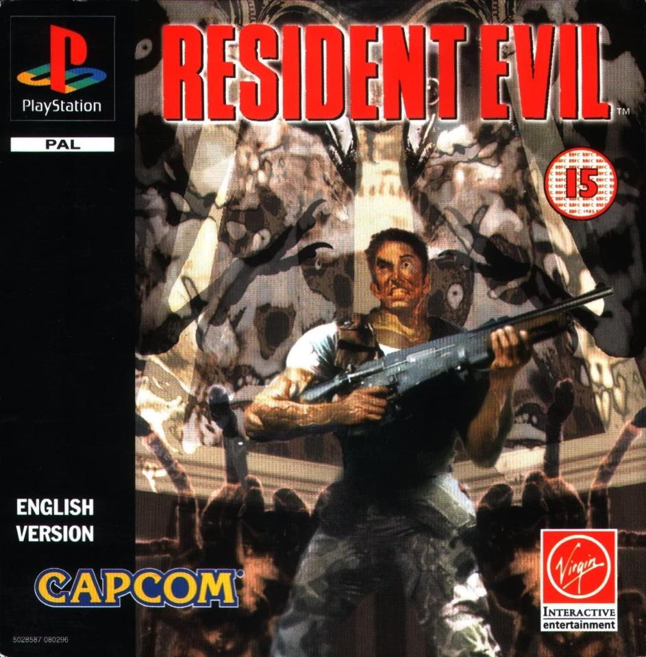 Resident Evil PlayStation game cover.