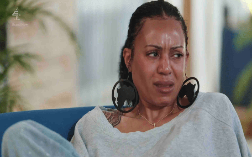Richelle from Married At First Sight crying.