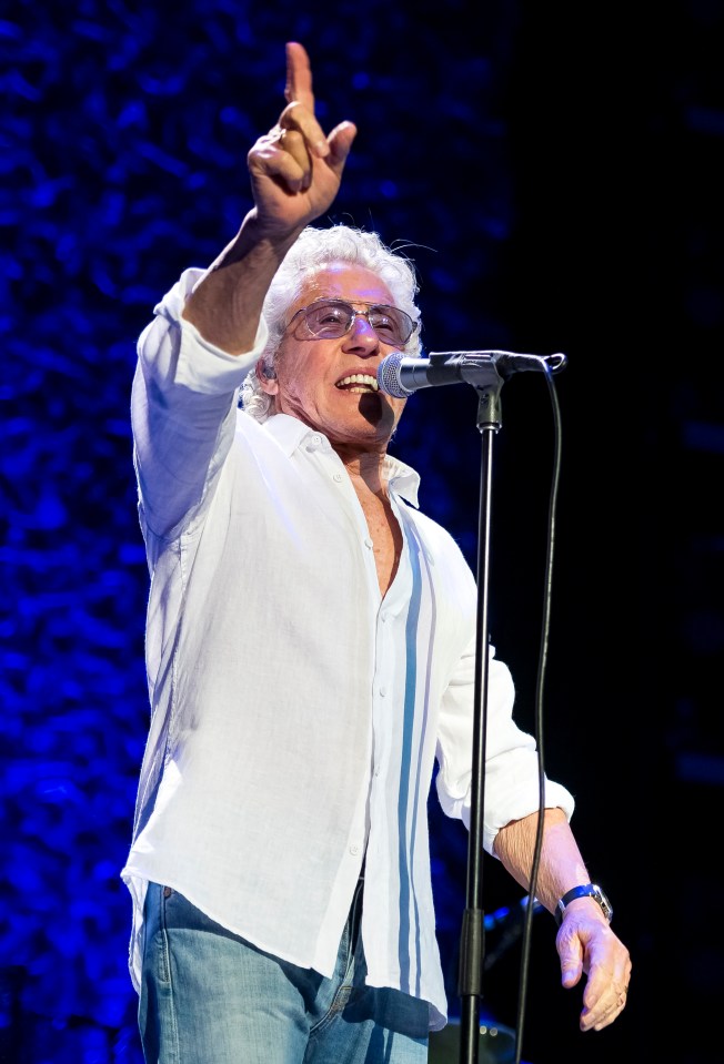 Roger Daltrey of The Who performing at The O2 Arena.