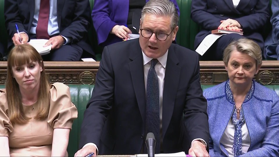 Sir Keir Starmer speaking at Prime Minister's Questions in the House of Commons.