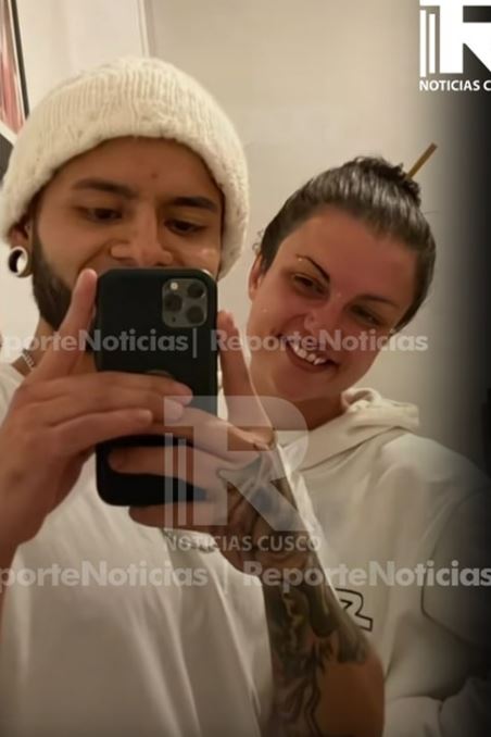 Selfie of Piero Villanueva and Hannah Almond.
