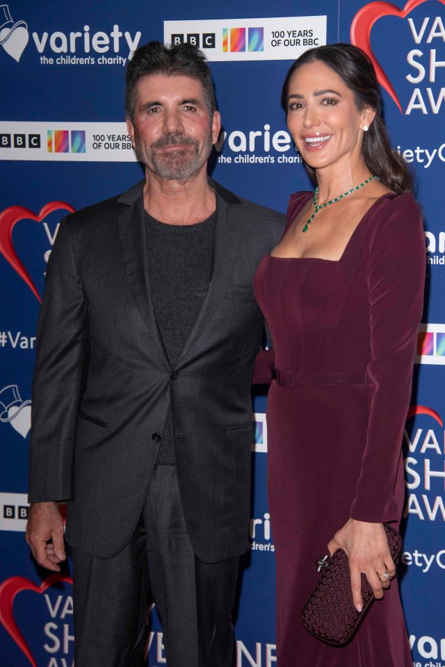 Simon Cowell and Lauren Silverman at the Variety Club Showbusiness Awards.