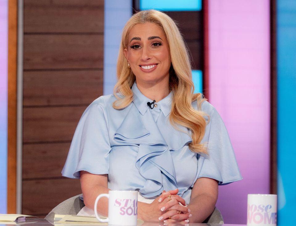 Stacey Solomon on the Loose Women TV show.