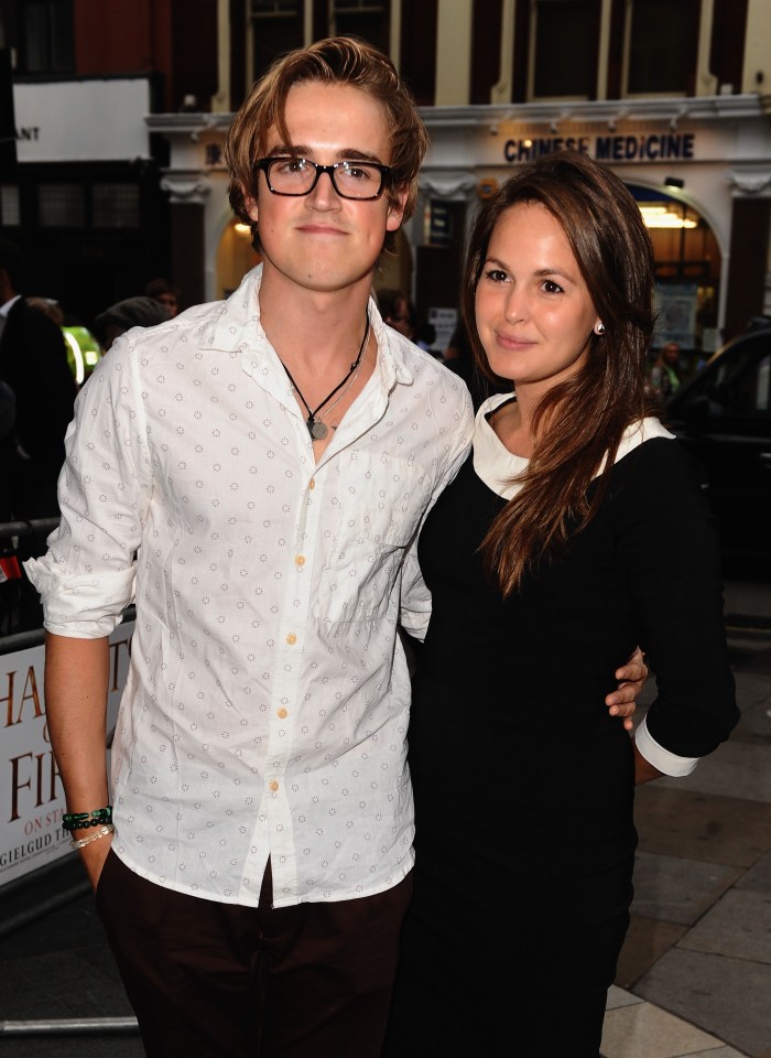 Tom Fletcher and Giovanna Falcone at a press night.
