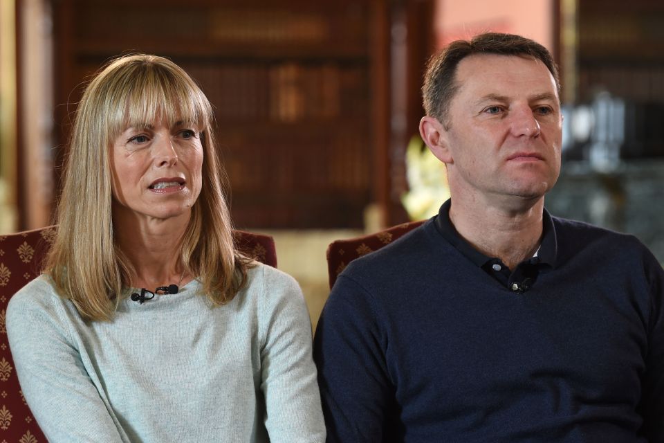 Photo of Kate and Gerry McCann, parents of Madeleine McCann.