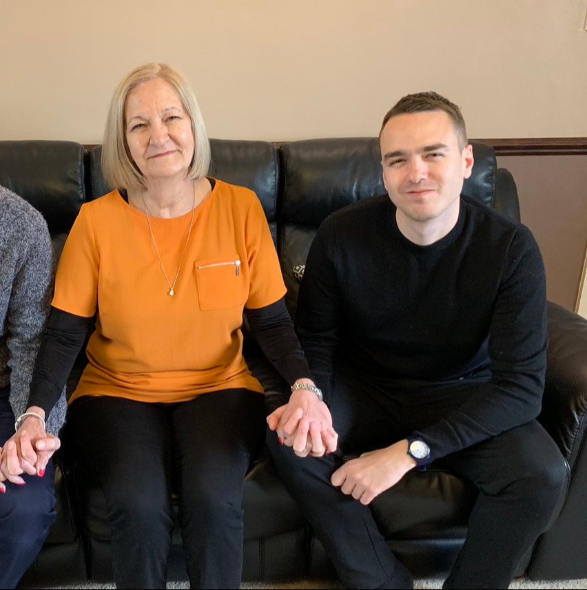 Sally Challen with her two sons, James and David.