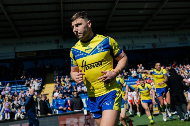 Warrington Wolves captain George Williams on the field.