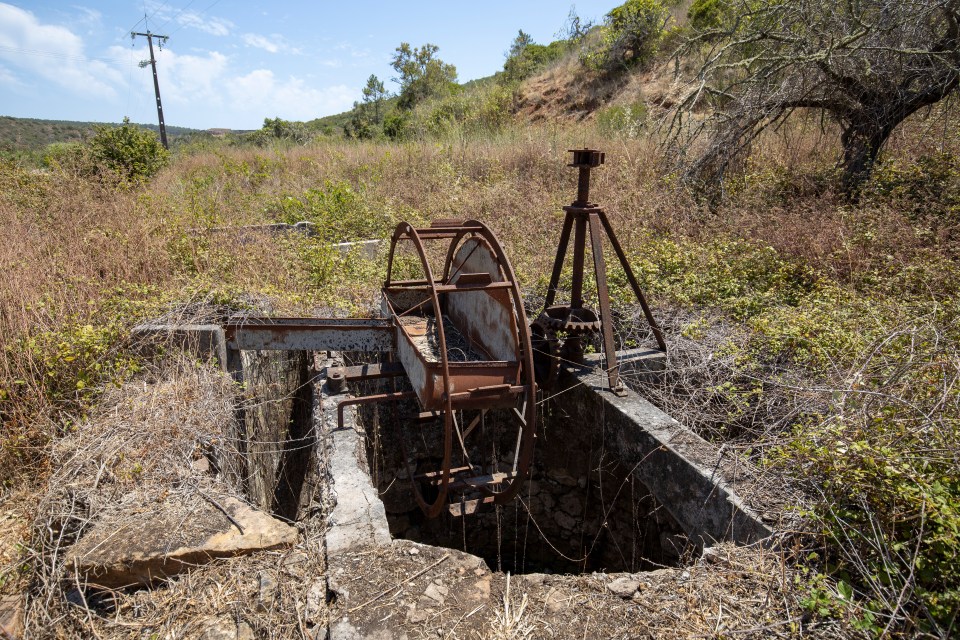 Pic Doug Seeburg - The disused wells near Budens, a 15 Drive from Praia Da Luz where Madeleine McCann who was abducted in 2007, Police divers searched the 3 wells last Thursday.