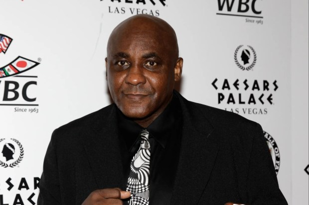 Mike McCallum at the Nevada Boxing Hall of Fame induction gala.