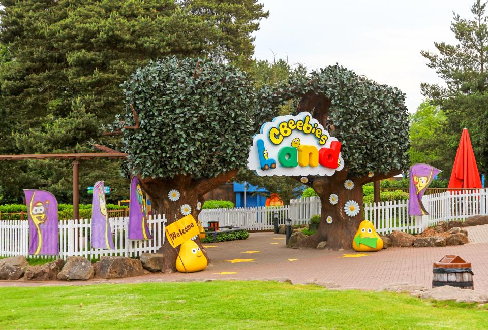 Entrance to Cbeebies Land at Alton Towers.