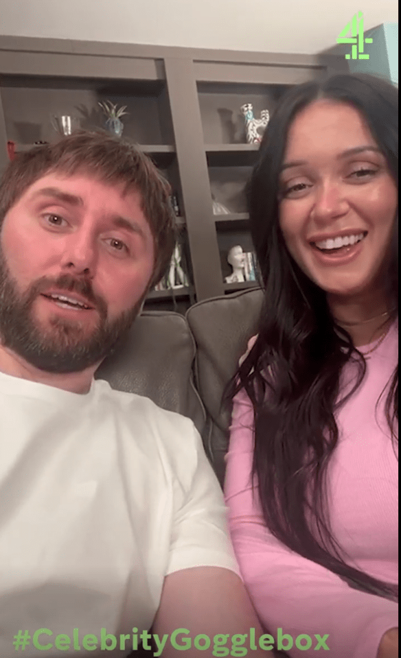 Couple on Celebrity Gogglebox.