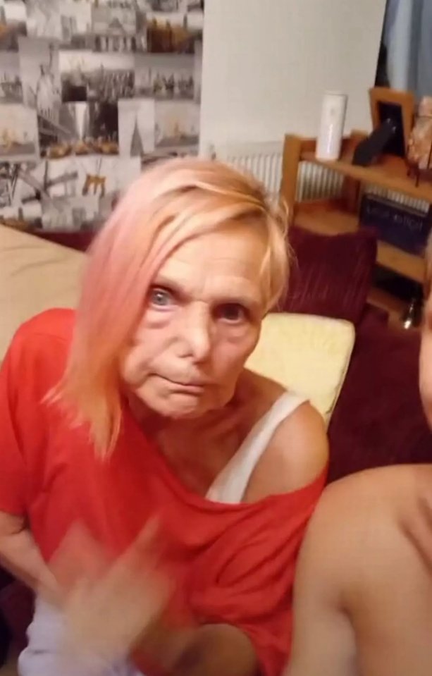 Close-up of Jackiey Budden and Freddy Brazier in a TikTok video.