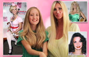 Collage of a woman and her daughter at different ages.