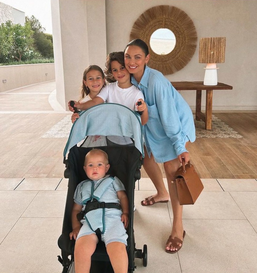 Sam Faiers with her three children.